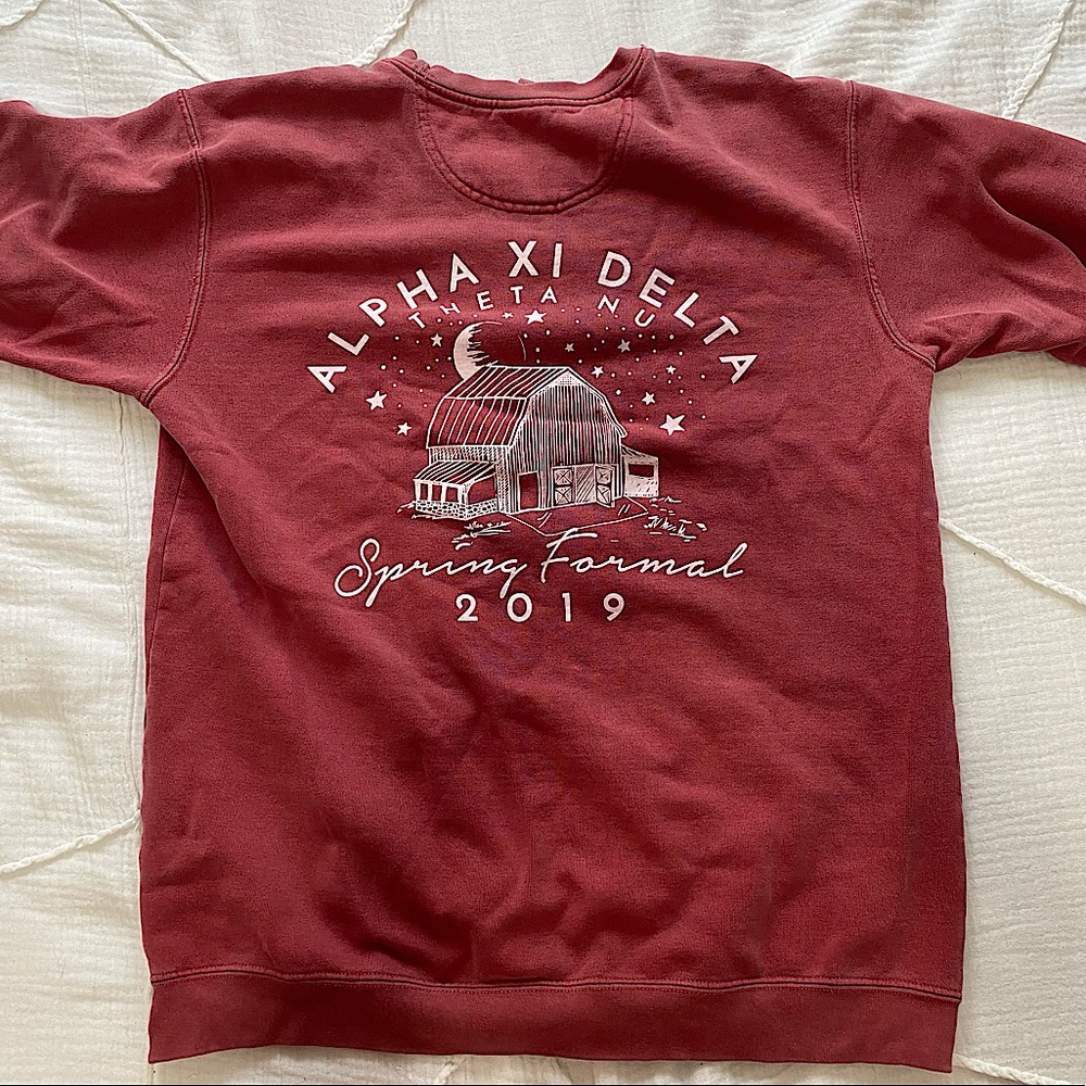 Alpha Xi Delta Crewneck Comfort Colors Sweatshirt